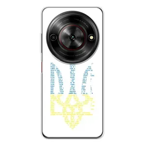 Чехлы для ZTE Nubia Focus 5G Укр. Символика (AlphaPrint) (Герб из букв)