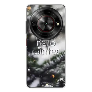 Новогодние, Праздничные Чехлы для ZTE Nubia Focus 5G - 2024 год (Hello winter)