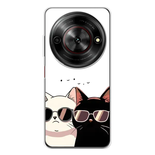Чехол с принтом «Коты в очках» для ZTE Nubia Focus 5G