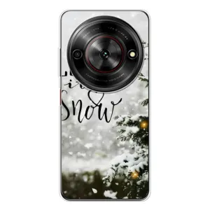 Новогодние, Праздничные Чехлы для ZTE Nubia Focus 5G - 2024 год (Let it snow)