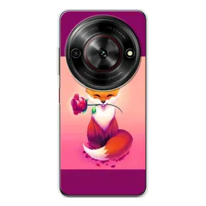 Чехлы с картинкой Лисички для ZTE Nubia Focus 5G (VPrint) (Лисичка с розочкой)