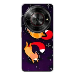 Чехлы с картинкой Лисички для ZTE Nubia Focus 5G (VPrint) (Лисички космонавты)