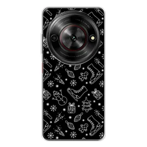Новогодние, Праздничные Чехлы для ZTE Nubia Focus 5G - 2024 год (Новогодний фон)