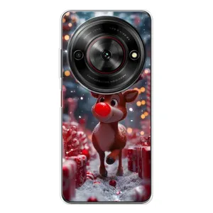 Яркий чехол для ZTE Nubia Focus 5G с Зимними Оленятами (Олень среди подарков)