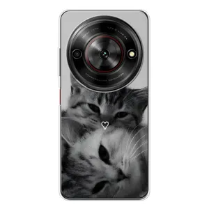 Чехол с рисунком кот на ZTE Nubia Focus 5G (Пара котов)