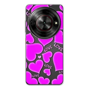 Чехлы для любимой на Нубиа Фокус 5G (VPrint) (Pink hearts)