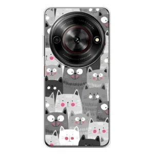 Чехлы с Котиками для ZTE Nubia Focus 5G (VPrint) (Рисованные котики)
