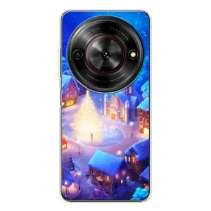 Рождественские Чехлы для ZTE Nubia Focus 5G (VPrint) (Рождественский город)