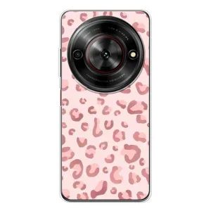 Чехол с розовым рисунком для ZTE Nubia Focus 5G (Розовый леопард)