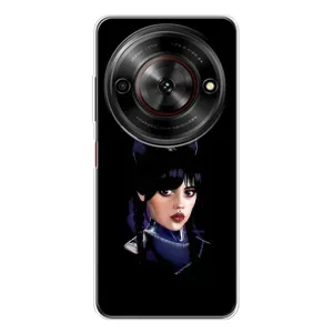 Чехлы Венсдей на ZTE Nubia Focus 5G Уэнсдей (AlphaPrint) (серьезная Уэнздей)