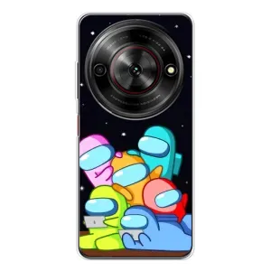 Чехол Амонг Ас для ZTE Nubia Focus 5G (AlphaPrint) (Скины в космосе)