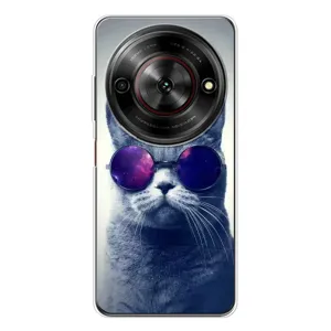 Чехол с принтом для ZTE Nubia Focus 5G (AlphaPrint) Модные коты (Стильный кот)