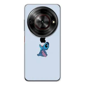 Чехол с принтом Стич на ZTE Nubia Focus 5G (Stitch apple)