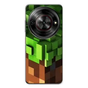 Чехол Майнкрафт на ZTE Nubia Focus 5G (AlphaPrint) Minecraft (текстура Майнкрафт)