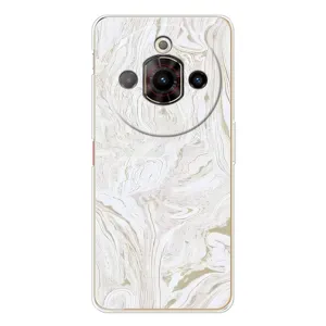 Мраморный чехол на ZTE Nubia Focus Pro (VPrint) (Белый мрамор)