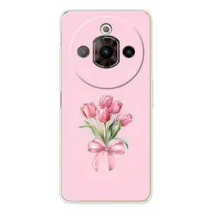 Чехол с розовым рисунком для ZTE Nubia Focus Pro (Букет цветов)