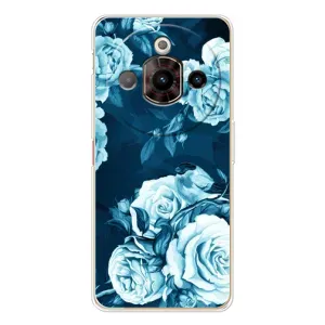 Чехлы (ART) Цветы на ZTE Nubia Focus Pro (VPrint) (Голубые Бутоны)
