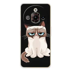 Чехол с принтом для ZTE Nubia Focus Pro (AlphaPrint) Модные коты (Грустный кот)