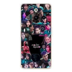 Чехол Гра в кальмара для ZTE Nubia Focus Pro (Коллаж Игра кальмара)