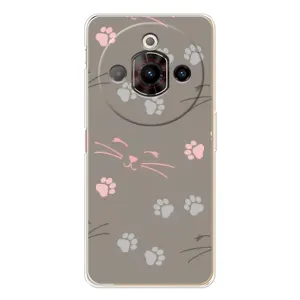 Чехол с рисунком кот на ZTE Nubia Focus Pro (Лапы и усы)
