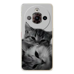 Чехол с рисунком кот на ZTE Nubia Focus Pro (Пара котов)