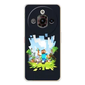 Чехол Майнкрафт на ZTE Nubia Focus Pro (AlphaPrint) Minecraft (персонажи Minecraft)