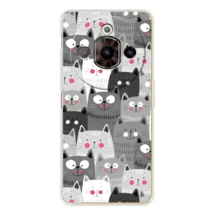 Чехлы с Котиками для ZTE Nubia Focus Pro (VPrint) (Рисованные котики)