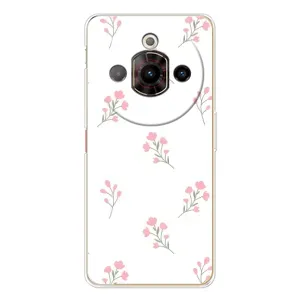 Чехол с розовым рисунком для ZTE Nubia Focus Pro (Розовые цветы)