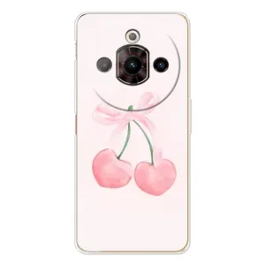 Чехол с розовым рисунком для ZTE Nubia Focus Pro (Розовые вишни)