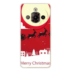 Рождественские Чехлы для ZTE Nubia Focus Pro (VPrint) (Санта с оленями)