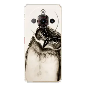 Чехол с птицами на ZTE Nubia Focus Pro (VPrint) (Сова)
