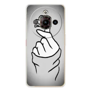 Чехол с принтом для ZTE Nubia Focus Pro (AlphaPrint - Знак сердечка) (Значок Love)