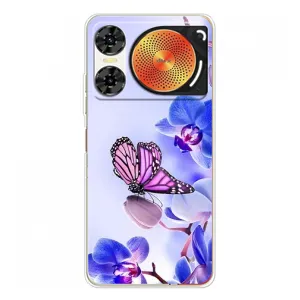 Чехлы с Цветами для ZTE Nubia Music 2 (VPrint) (Бабочка на цветочке)