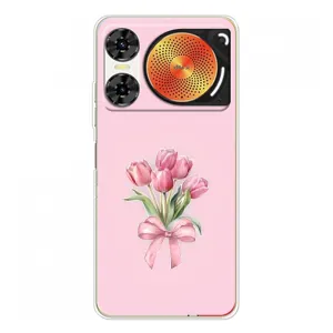 Чехол с розовым рисунком для ZTE Nubia Music 2 (Букет цветов)