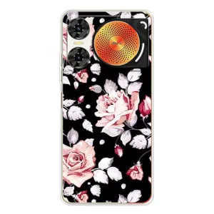 Чехлы с Цветами для ZTE Nubia Music 2 (VPrint) (Цветочки на черном)
