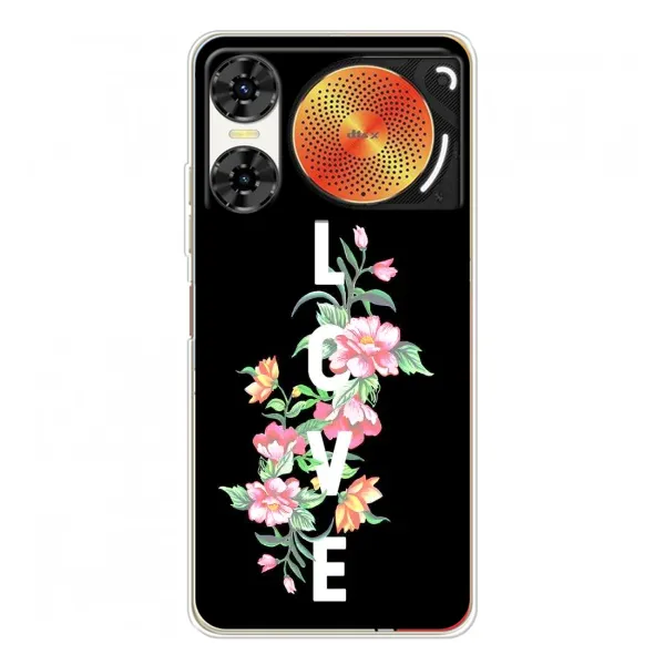 Чехол с принтом «Цветы LOVE» для ZTE Nubia Music 2
