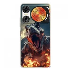 Чехол с картинкой «Хищники» для ZTE Nubia Music 2 (Огненный динозавр)