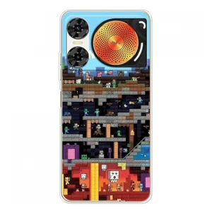 Чехол Майнкрафт на ZTE Nubia Music 2 (AlphaPrint) Minecraft (фон Minecraft)