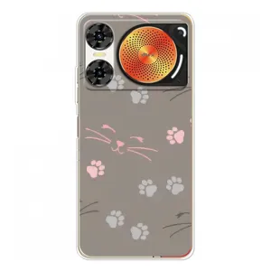 Чехол с рисунком кот на ZTE Nubia Music 2 (Лапы и усы)