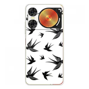 Чехол с птицами на ZTE Nubia Music 2 (VPrint) (Ласточки)