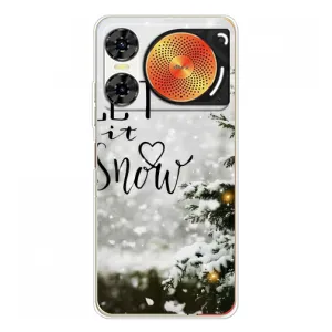 Новогодние, Праздничные Чехлы для ZTE Nubia Music 2 - 2024 год (Let it snow)