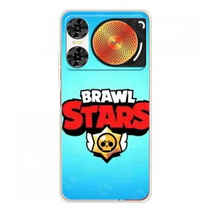 Чехлы Brawl Stars для ZTE Nubia Music 2 (AlphaPrint) (Лого Бравл Старс)
