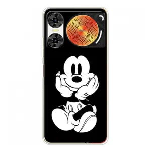 Эксклюзивный чехол для ZTE Nubia Music 2 (AlphaPrint - Мультяшные) (Микки на черном)
