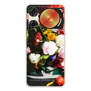 Брендновые Чехлы для ZTE Nubia Music 2 - (PREMIUMPrint) (Nike цветы)