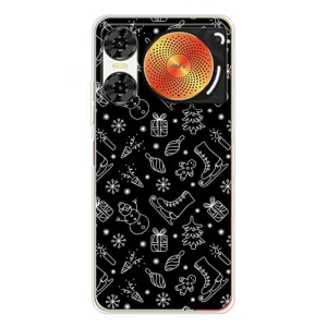 Новогодние, Праздничные Чехлы для ZTE Nubia Music 2 - 2024 год (Новогодний фон)