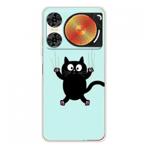 Чехол с принтом для ZTE Nubia Music 2 (AlphaPrint) Модные коты (Падающий кот)
