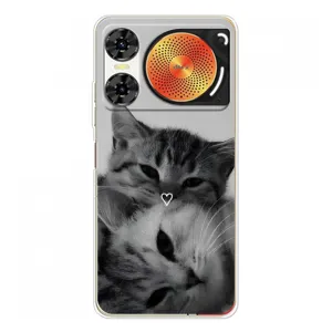 Чехол с рисунком кот на ZTE Nubia Music 2 (Пара котов)