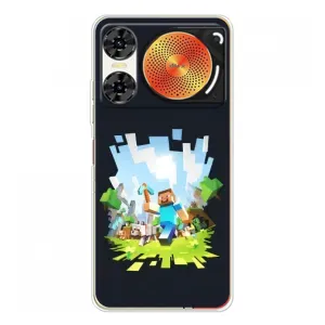 Чехол Майнкрафт на ZTE Nubia Music 2 (AlphaPrint) Minecraft