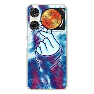 Чехол с принтом для ZTE Nubia Music 2 (AlphaPrint - Знак сердечка) (Радужное сердце)