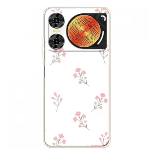 Чехол с розовым рисунком для ZTE Nubia Music 2 (Розовые цветы)